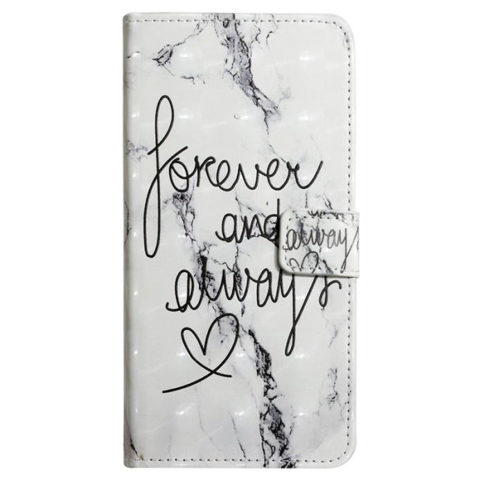 OEM - Forever and Always Samsung Galaxy A55 5G Plånboksfodral Konstläder - Mönstrad