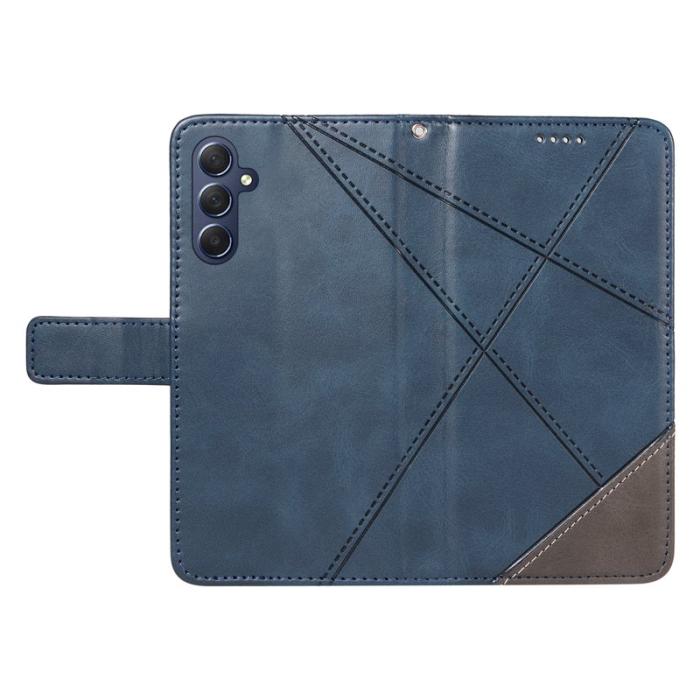 OEM - Geometric Samsung Galaxy A55 5G Plånboksfodral Konstläder - Blå