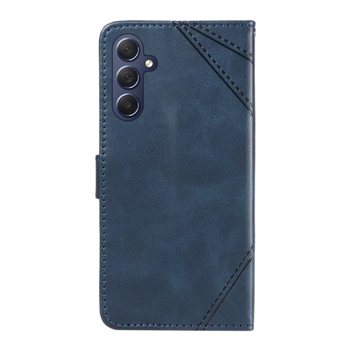 OEM - Geometric Samsung Galaxy A55 5G Plånboksfodral Konstläder - Blå