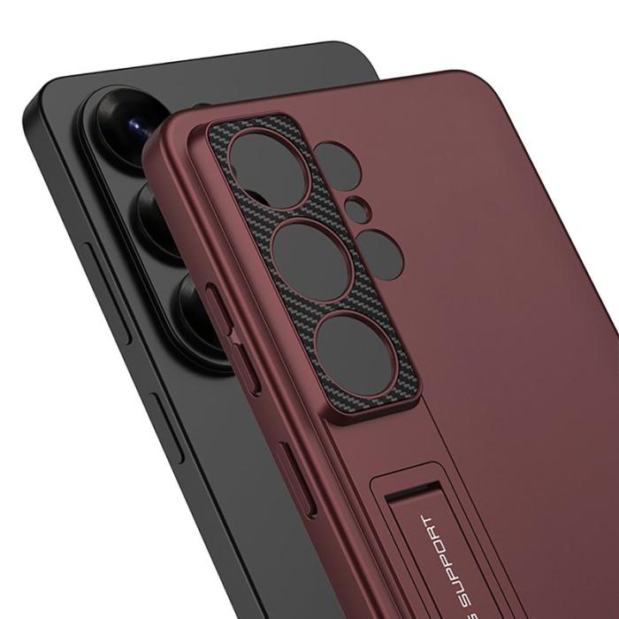 GKK - GKK Samsung Galaxy S26 Ultra Mobilskal Slim Kickstand Plast - Grön