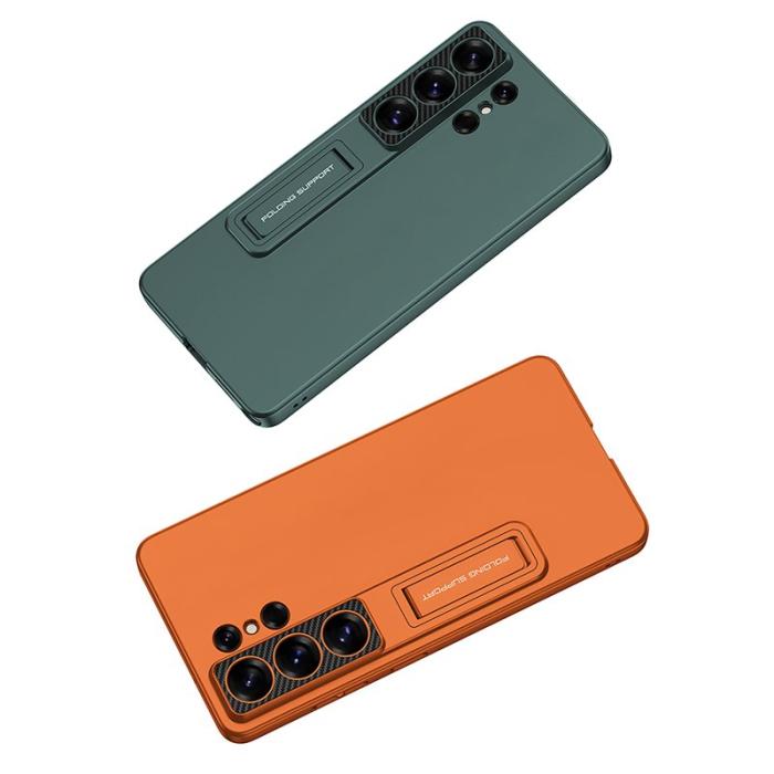 GKK - GKK Samsung Galaxy S26 Ultra Mobilskal Slim Kickstand Plast - Orange
