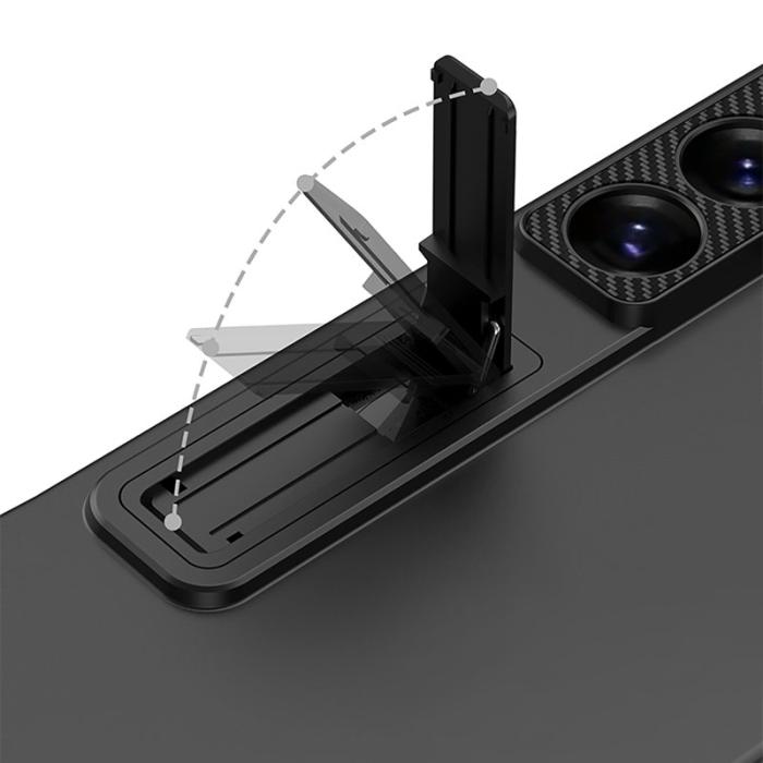 GKK - GKK Samsung Galaxy S26 Ultra Mobilskal Slim Kickstand Plast - Svart
