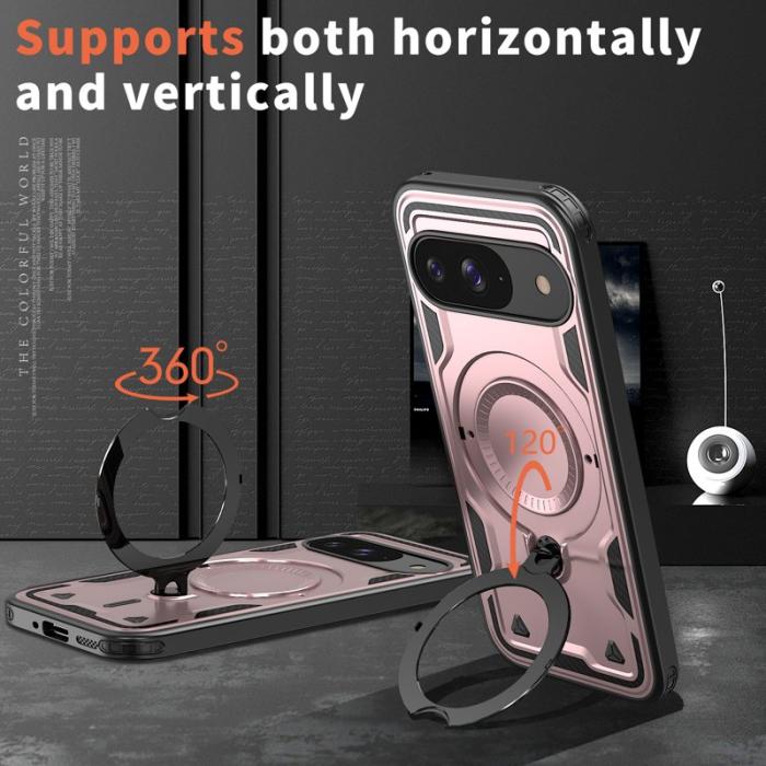 N/A - Google Pixel 10/10 Pro Skal Plast MagSafe Militärt Skydd - Roséguld