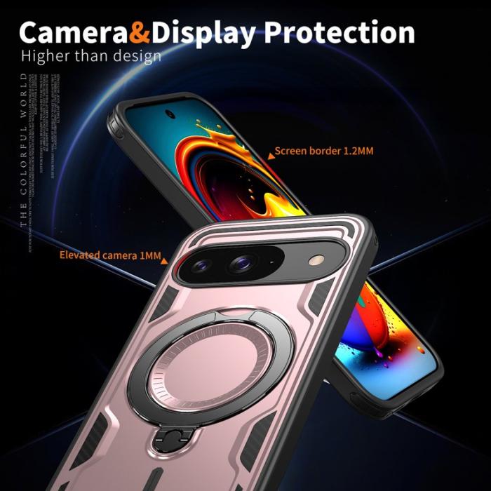 N/A - Google Pixel 10/10 Pro Skal Plast MagSafe Militärt Skydd - Roséguld