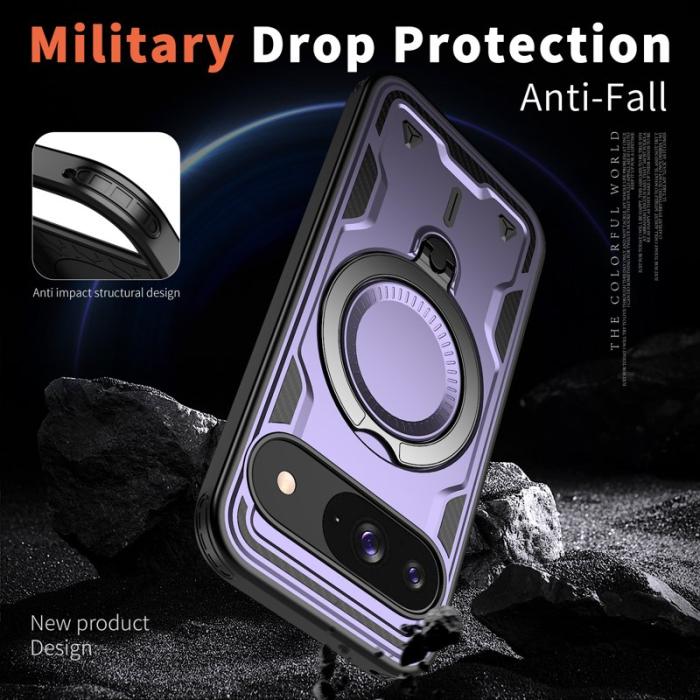 N/A - Google Pixel 10/10 Pro Skal Plast Militärskydd - Lila