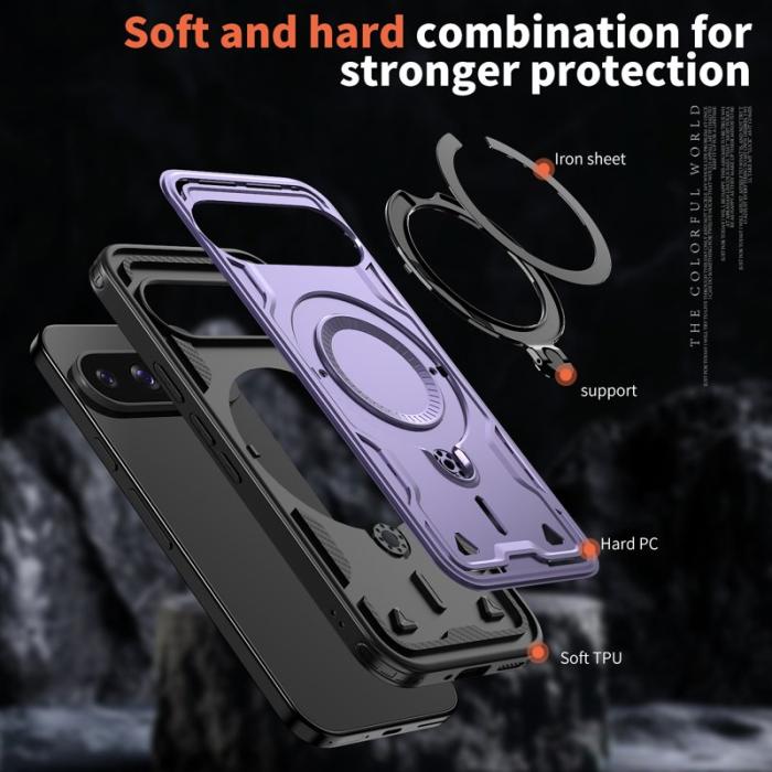 N/A - Google Pixel 10/10 Pro Skal Plast Militärskydd - Lila