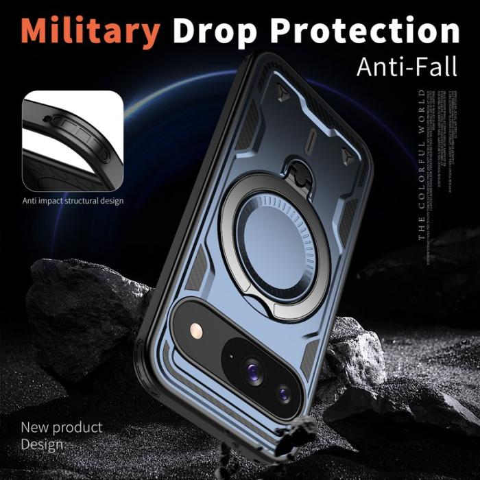 N/A - Google Pixel 10/10 Pro Skal Plast Militärt Skydd - Blå