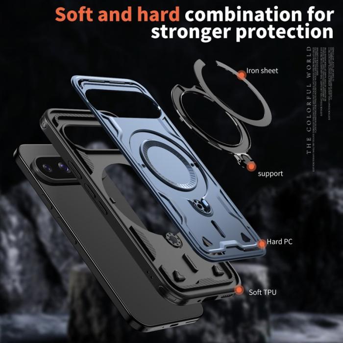 N/A - Google Pixel 10/10 Pro Skal Plast Militärt Skydd - Blå