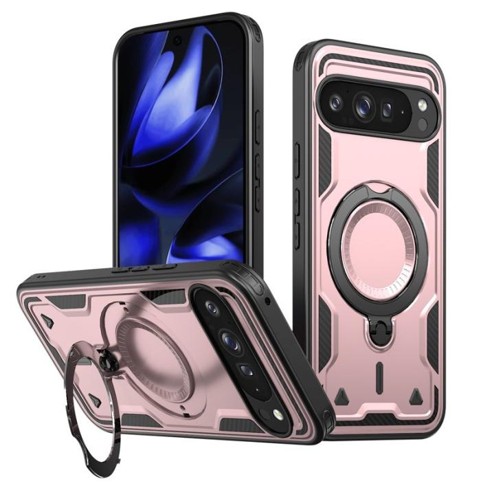 N/A - Google Pixel 10 Pro XL Skal Plast MagSafe Militärskydd - Roséguld