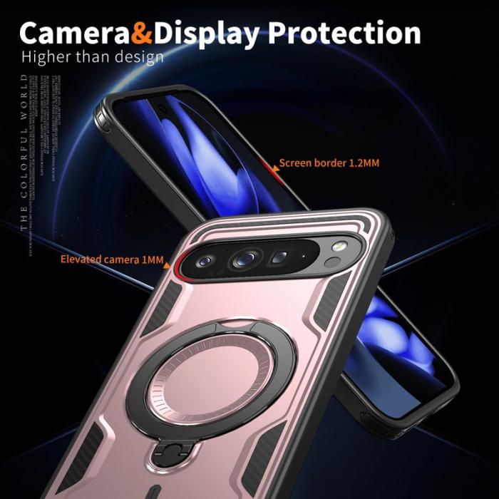 N/A - Google Pixel 10 Pro XL Skal Plast MagSafe Militärskydd - Roséguld