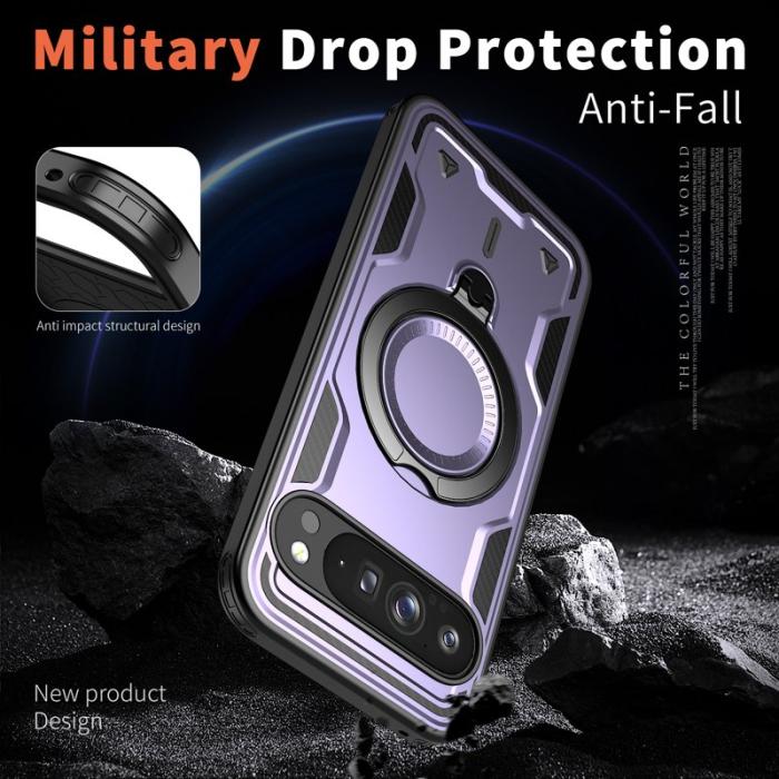 N/A - Google Pixel 10 Pro XL Skal Plast Militärskydd - Lila