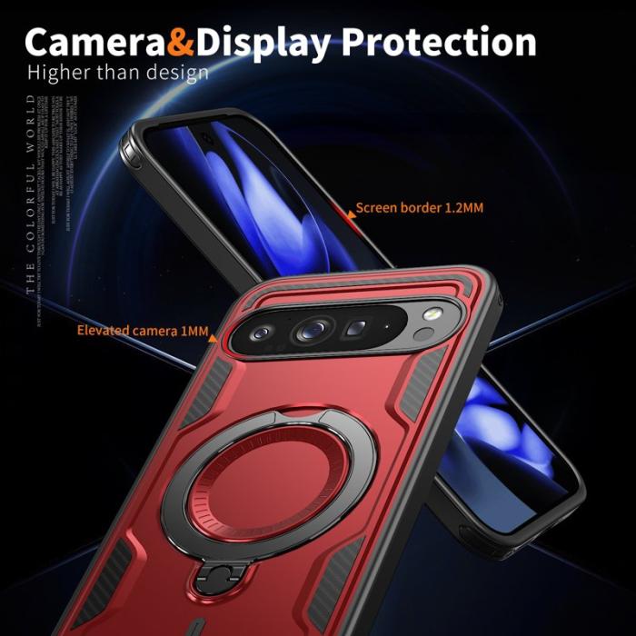 N/A - Google Pixel 10 Pro XL Skal Plast Militärskydd - Röd