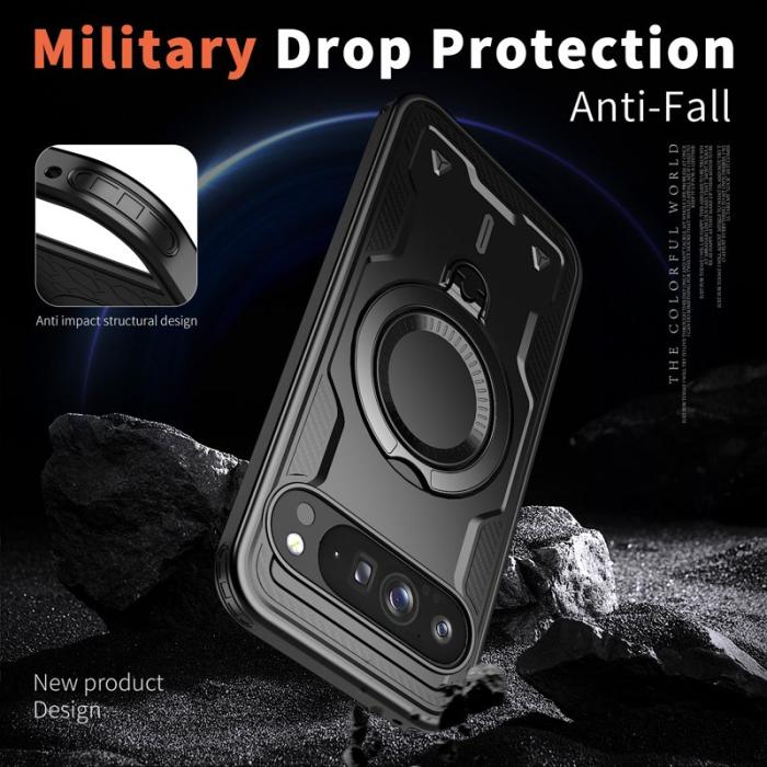 N/A - Google Pixel 10 Pro XL Skal Plast Militärskydd - Svart