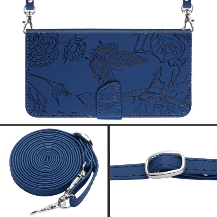 OEM - HT03 Samsung Galaxy A55 5G Plånboksfodral Konstläder Flip - Blå