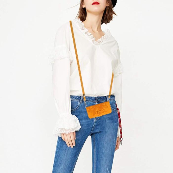 OEM - HT04 Samsung Galaxy A55 5G Plånboksfodral Konstläder - Gul