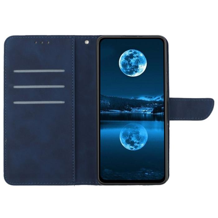 OEM - HT05 Samsung Galaxy A55 5G Plånboksfodral Konstläder - Blå