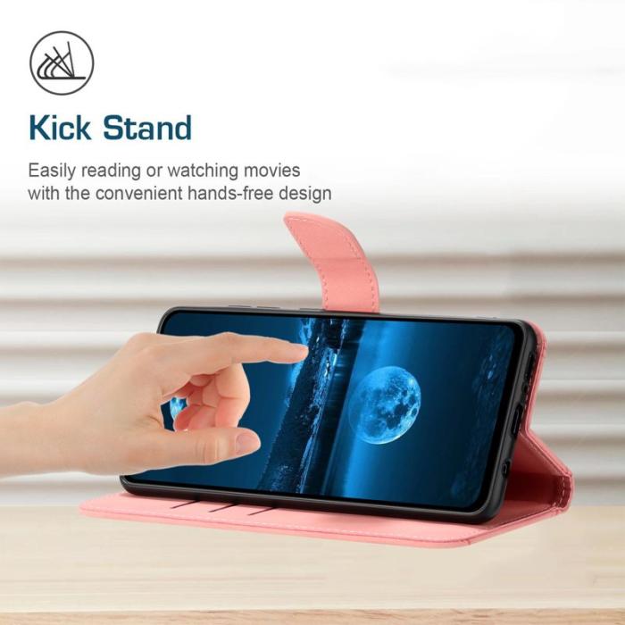 OEM - HT05 Samsung Galaxy A55 5G Plånboksfodral Konstläder - Rosa