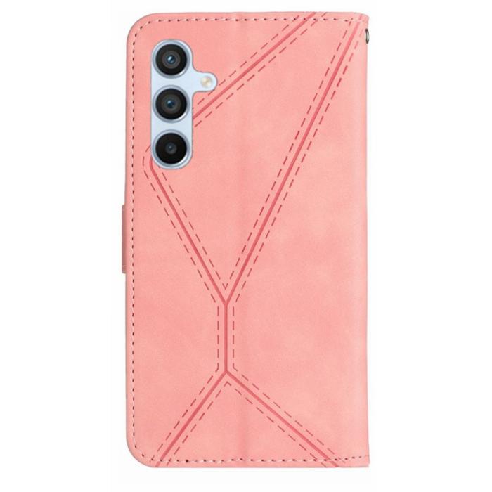 OEM - HT05 Samsung Galaxy A55 5G Plånboksfodral Konstläder - Rosa