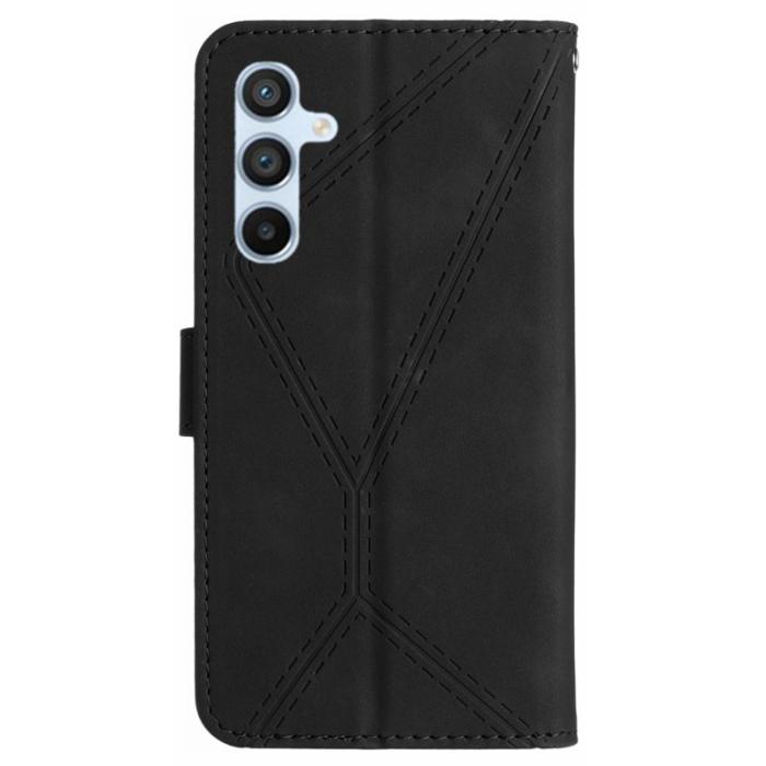 OEM - HT05 Samsung Galaxy A55 5G Plånboksfodral Konstläder - Svart