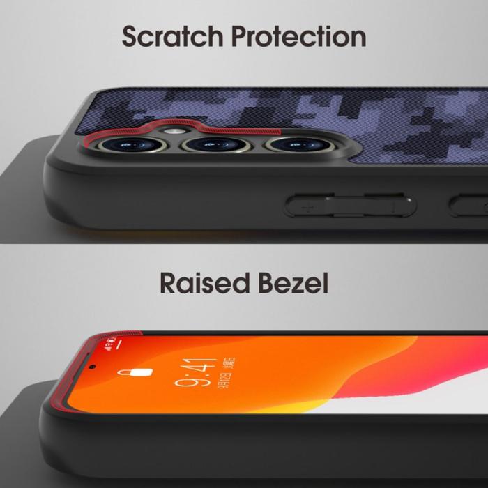 IBMRS - IBMRS Samsung Galaxy A35 5G Skal Stöttålig Hybrid Hård Plast - Kamouflage