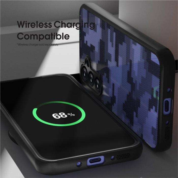 IBMRS - IBMRS Samsung Galaxy A35 5G Skal Stöttålig Hybrid Hård Plast - Kamouflage