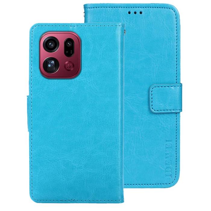 IDEWEI - IDEWEI Oppo Find X9 Pro 5G Plånboksfodral Konstläder - Blå