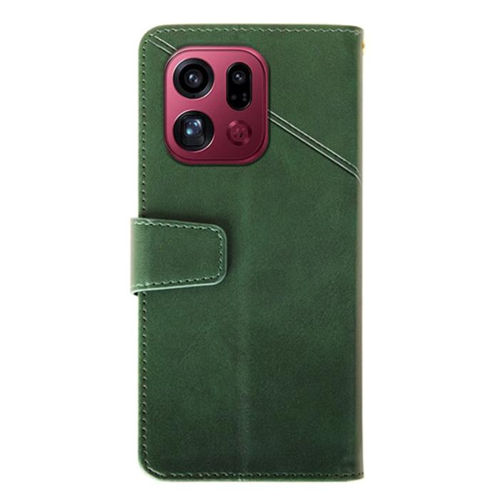 IDEWEI - IDEWEI Oppo Find X9 Pro Plånboksfodral Konstläder Ställ - Grön