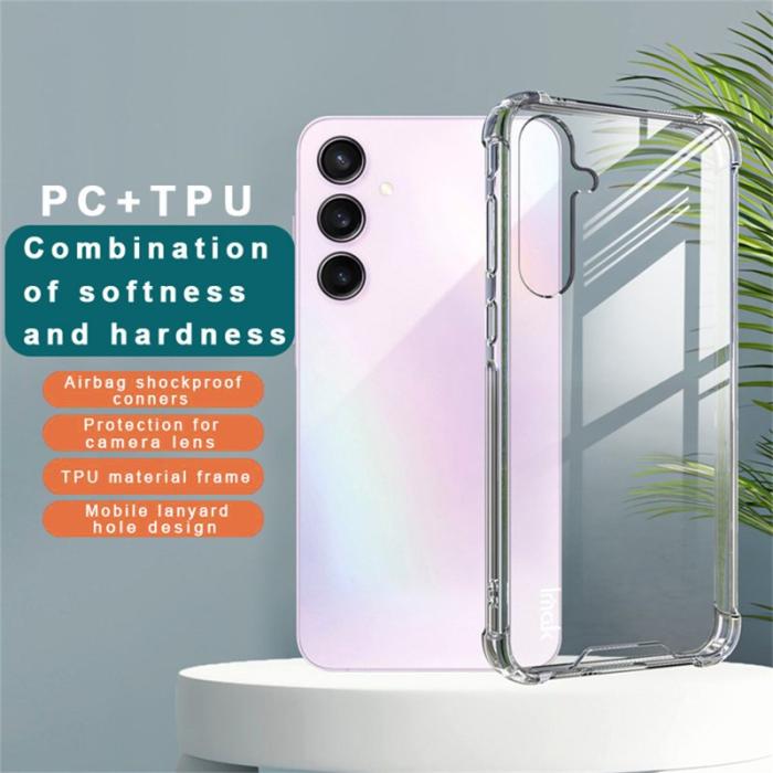 Imak - IMAK Samsung Galaxy A55 5G Skal Plast Stöttålig Klar - Transparent