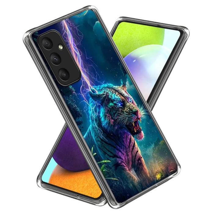 OEM - IMD Samsung Galaxy A35 5G Skal TPU Shockproof - Lightning Tiger