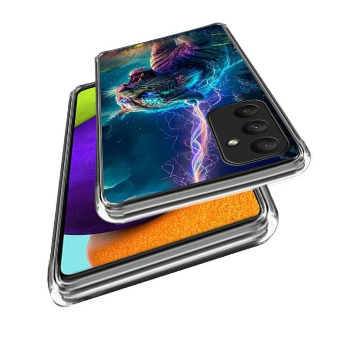 OEM - IMD Samsung Galaxy A35 5G Skal TPU Shockproof - Lightning Tiger