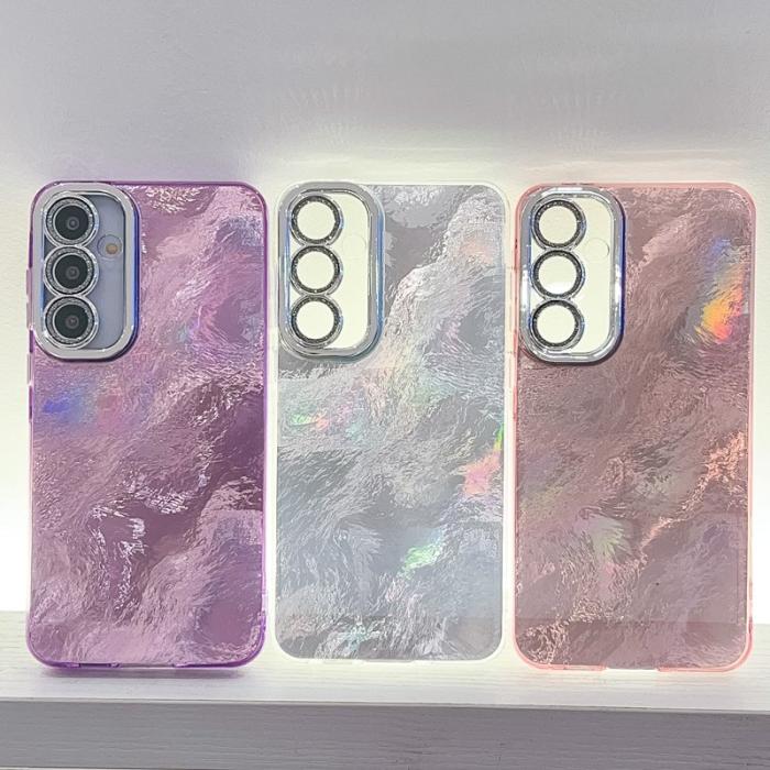 OEM - IMD Samsung Galaxy A55 5G Skal Shockproof PC+TPU - Lila