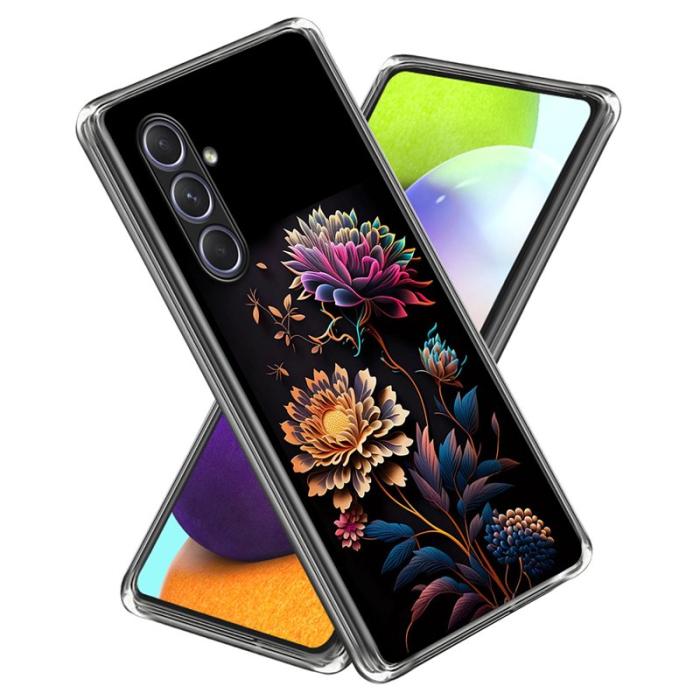OEM - IMD Samsung Galaxy A55 5G Skal TPU Shockproof - Blomma