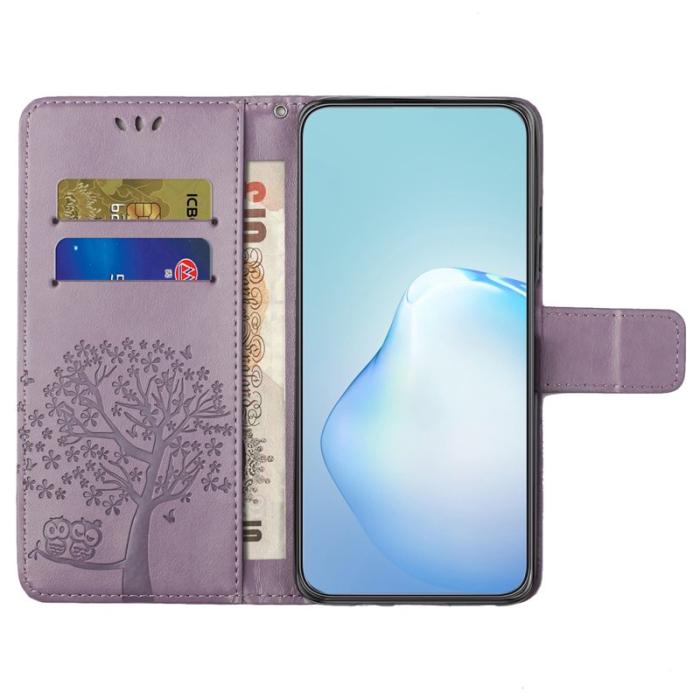 OEM - Imprint Samsung Galaxy A55 5G Skal Konstläder - Lila