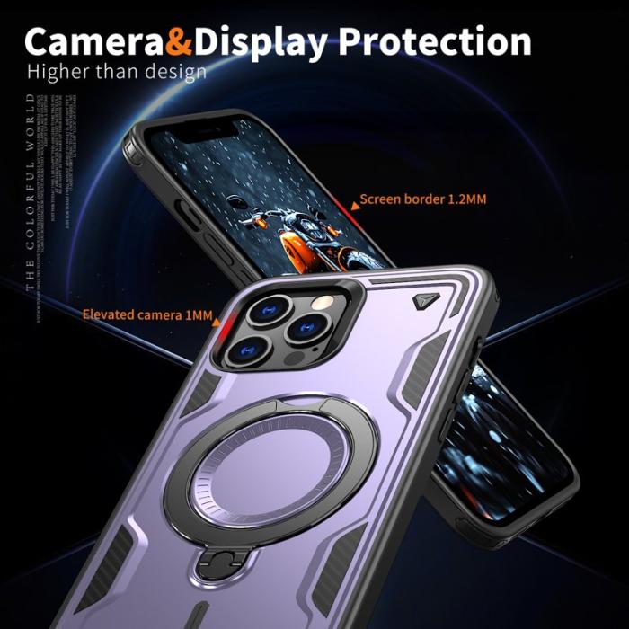 N/A - iPhone 13 Pro Max Skal Plast Militärt Skydd - Lila