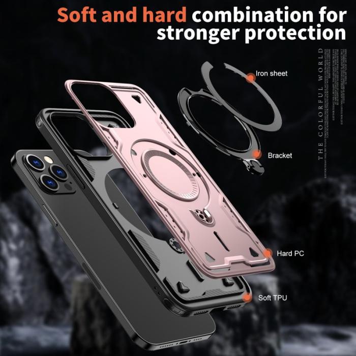 N/A - iPhone 13 Pro Max Skal Plast Militärt Skydd - Roséguld