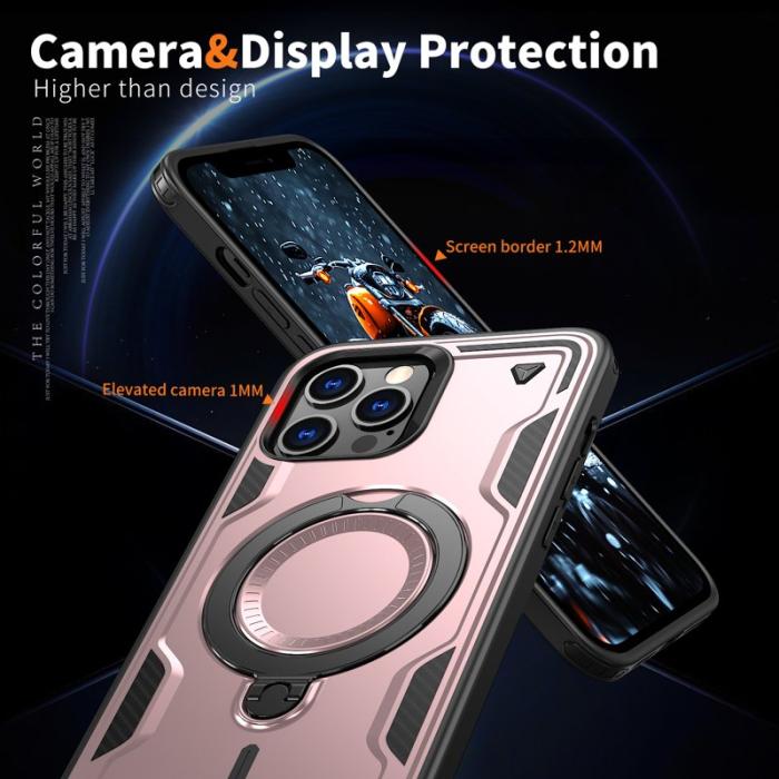 N/A - iPhone 13 Pro Max Skal Plast Militärt Skydd - Roséguld