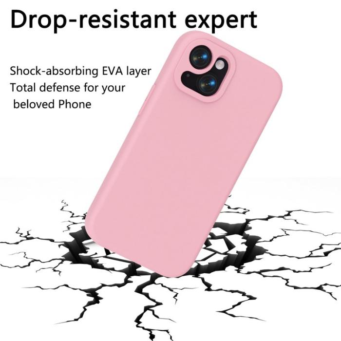 N/A - iPhone 15 Mobilskal Shockproof EVA - Rosa
