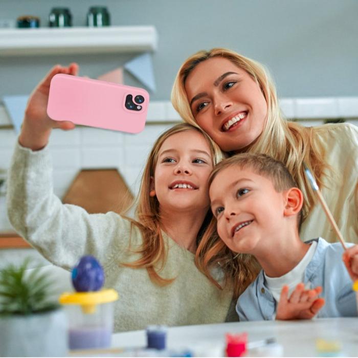 N/A - iPhone 15 Mobilskal Shockproof EVA - Rosa