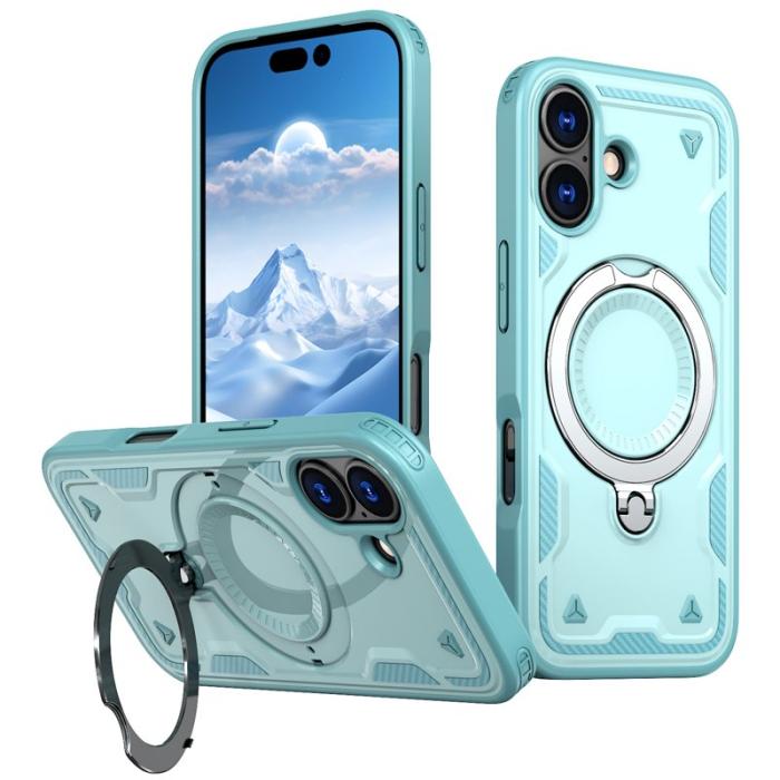 N/A - iPhone 17 Skal Plast Skydd MagSafe Militär - Baby Blue
