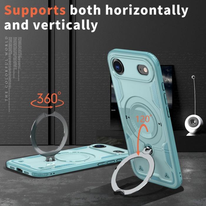 N/A - iPhone Air Skal Plast MagSafe Militärskydd - Baby Blue