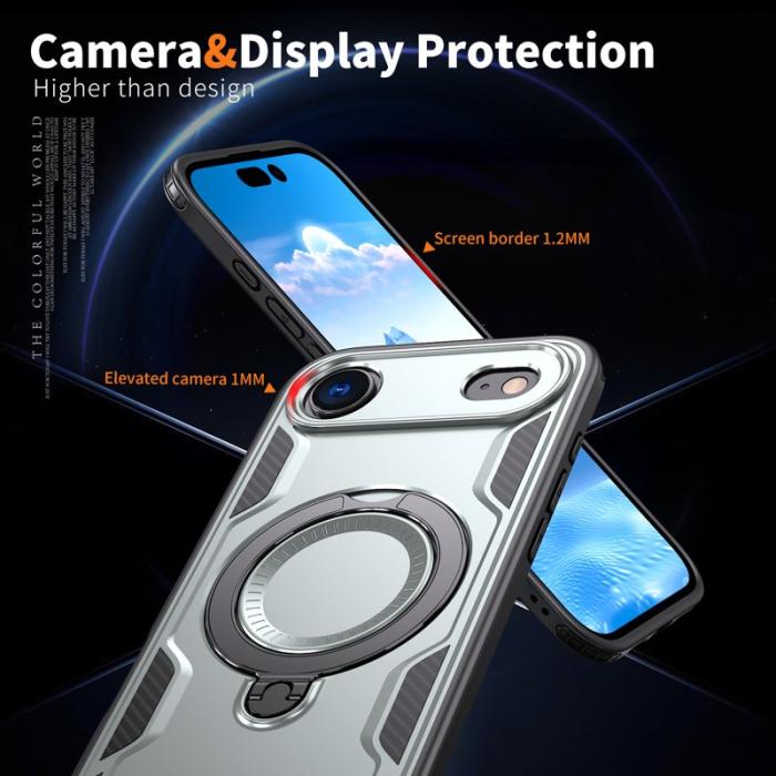 N/A - iPhone Air Skal Plast MagSafe Militärskydd - Grå