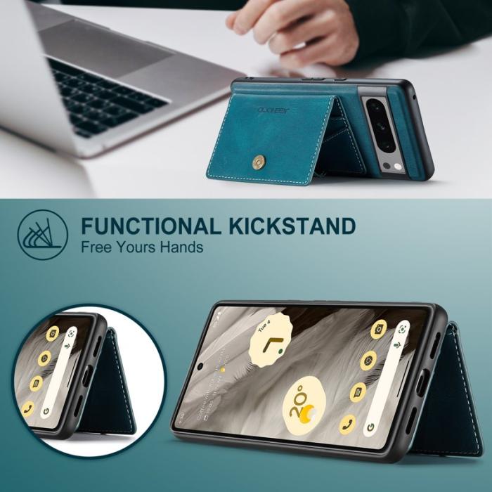 JEEHOOD - JEEHOOD Google Pixel 8 Pro Fodral KonstLäder - Blå