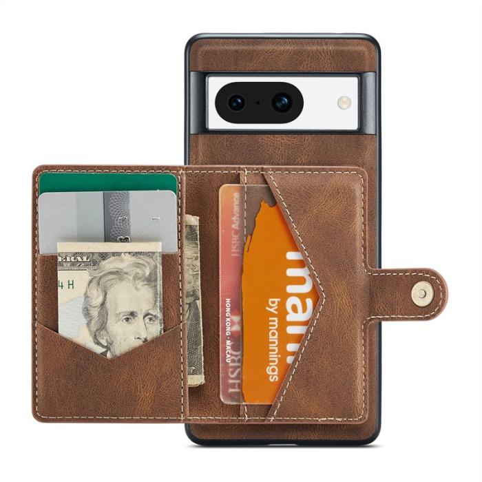 JEEHOOD - JEEHOOD Google Pixel 8a Fodral KonstLäder Plast - Brun