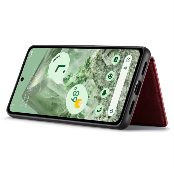 JEEHOOD - JEEHOOD Google Pixel 8a Fodral KonstLäder Plast - Röd