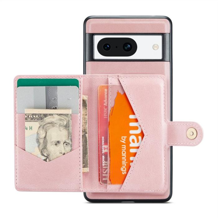 JEEHOOD - JEEHOOD Google Pixel 8a Fodral KonstLäder Plast - Rosa