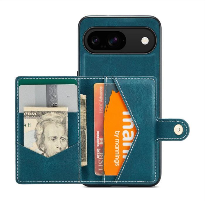 JEEHOOD - JEEHOOD Google Pixel 9 / Pixel 9 Pro Fodral KonstLäder - Blå