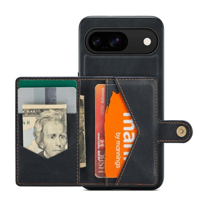 JEEHOOD - JEEHOOD Google Pixel 9 / Pixel 9 Pro Fodral KonstLäder - Svart