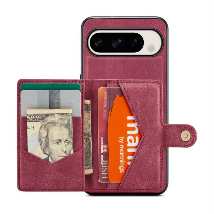 JEEHOOD - JEEHOOD Google Pixel 9 Pro XL Fodral KonstLäder - Röd