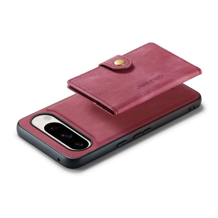 JEEHOOD - JEEHOOD Google Pixel 9 Pro XL Fodral KonstLäder - Röd