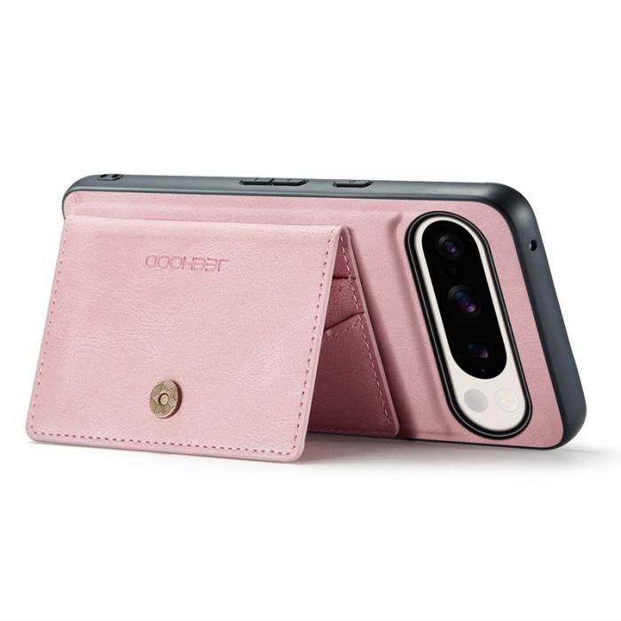 JEEHOOD - JEEHOOD Google Pixel 9 Pro XL Fodral KonstLäder - Rosa